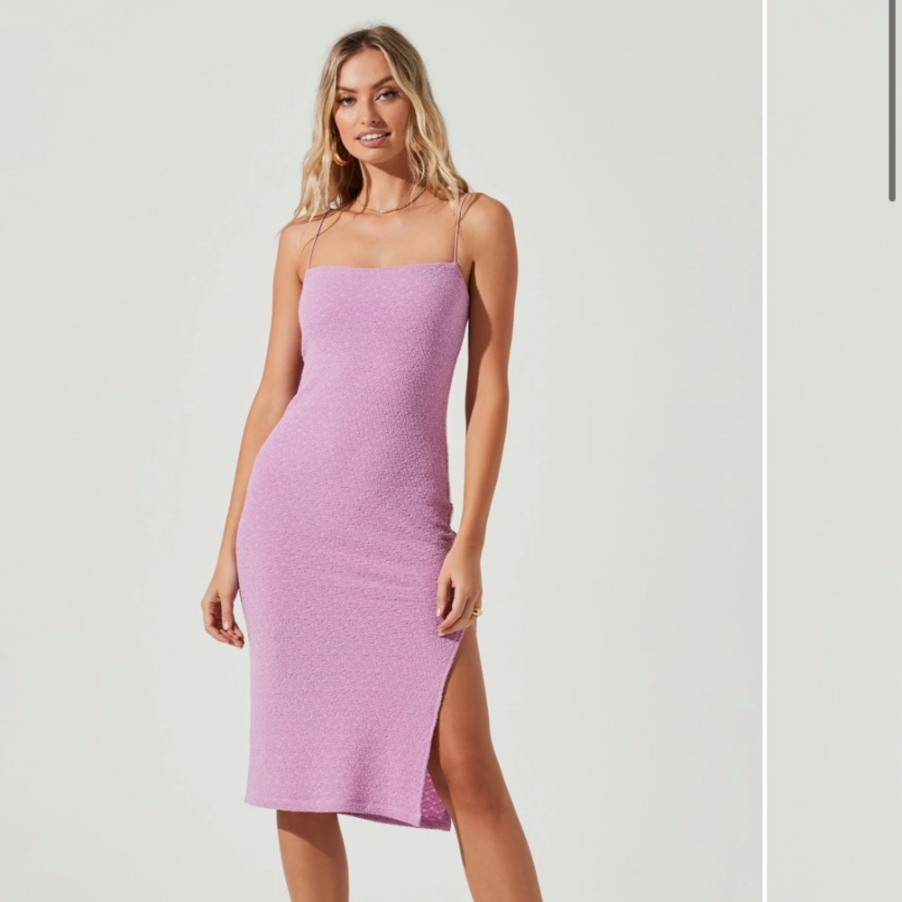 ASTR Purple midi dress